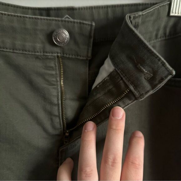 St. John's Bay Skinny Leg Jeans, Olive Army Green Size 10 | Cotton blend - Picture 6 of 9